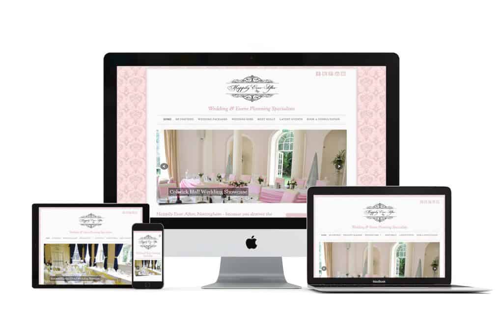 Happily Ever After Weddings Web Design Nottingham