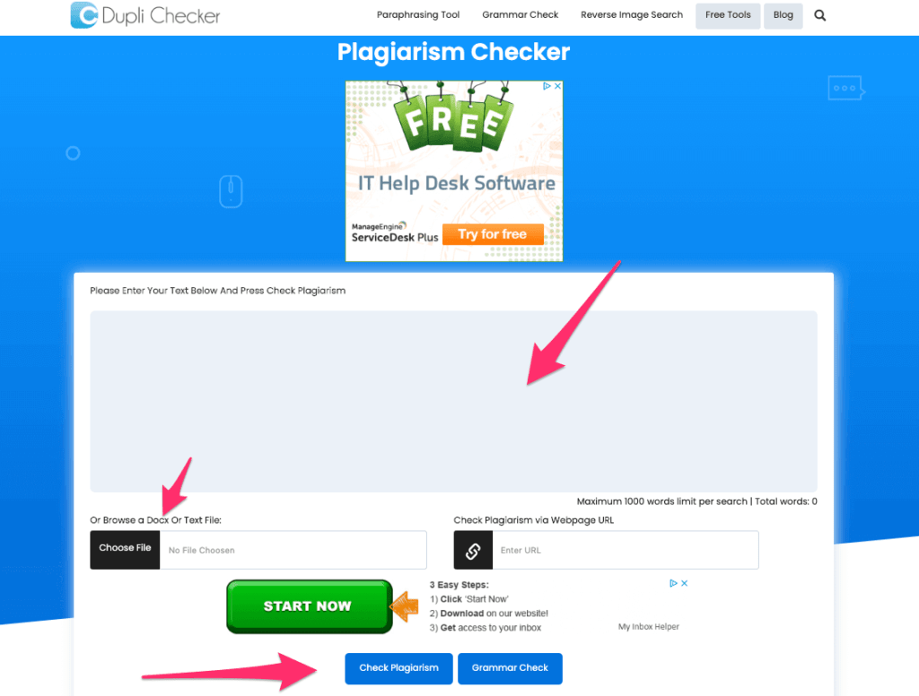 best plagiarism checker software free online