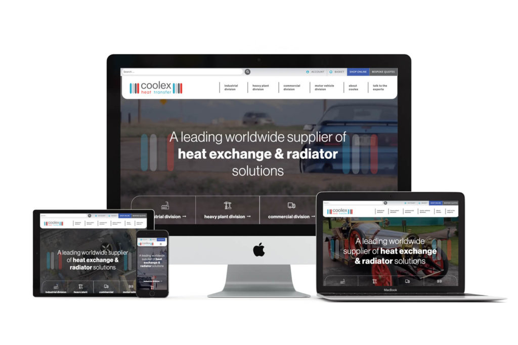 Coolex eCommerce website design